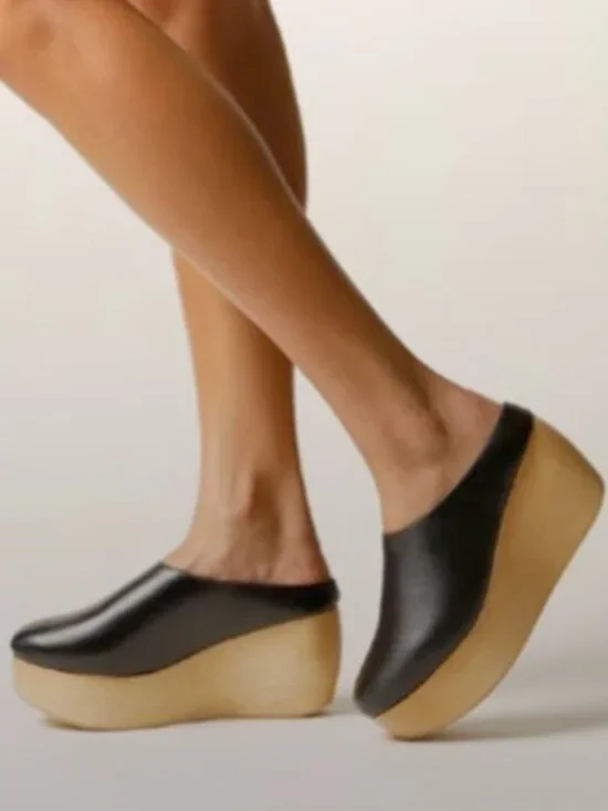 Sydney Brown Platform Clog- size 7.5/38 - Picture 1 of 7